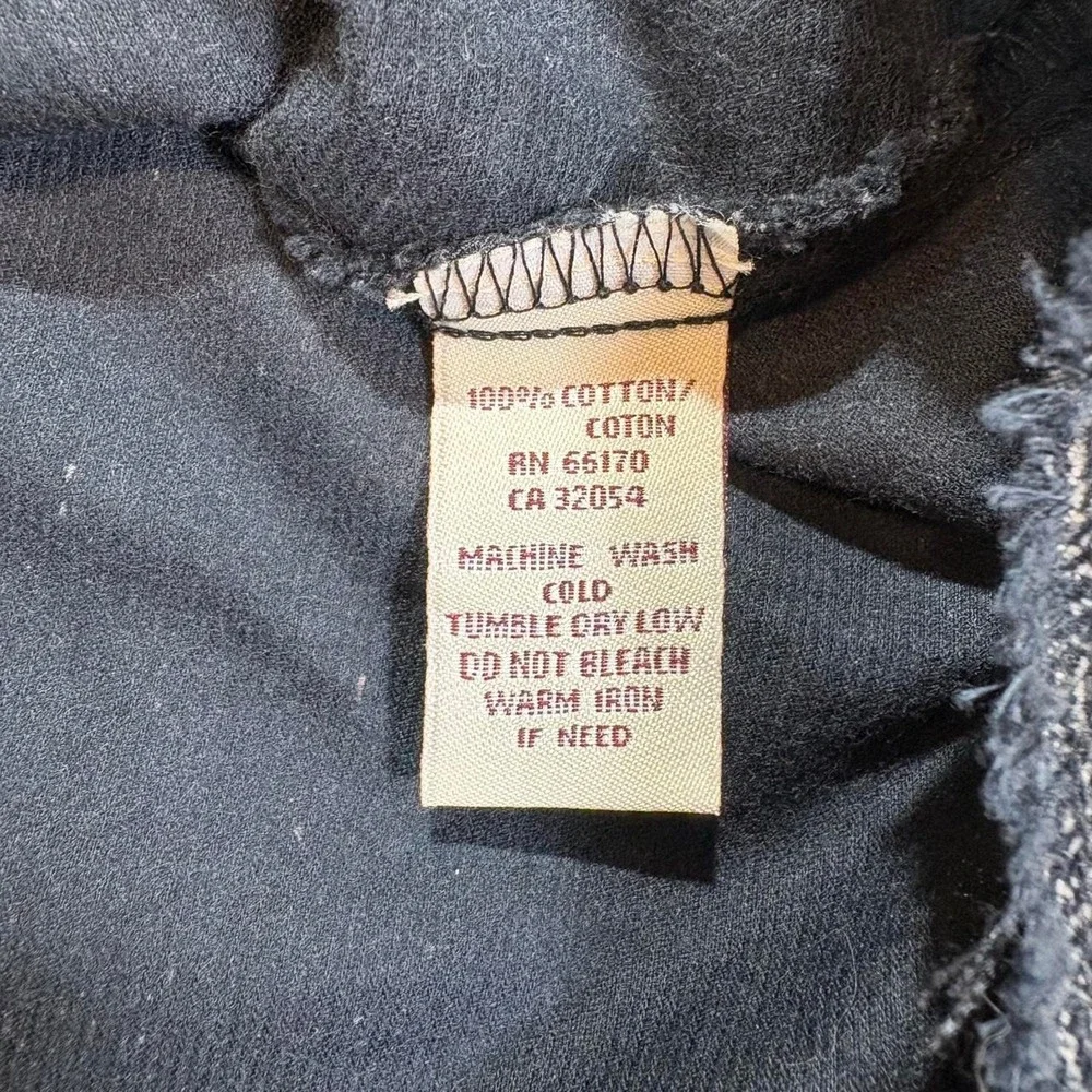 Free People VTG Y2K Black Gray Herringbone size 4 Buffalo Plaid Skirt A-Line